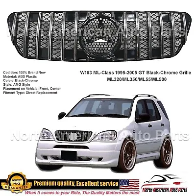 ML500 ML320 ML350 ML55 ML GT Black-Chrome Grille 1996-2005 Panamericana New • $149