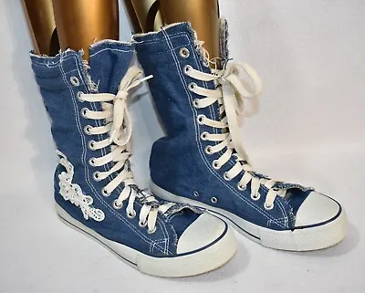 Graceland Sneakers Size 39 Blue Denim Vintage • $39.99