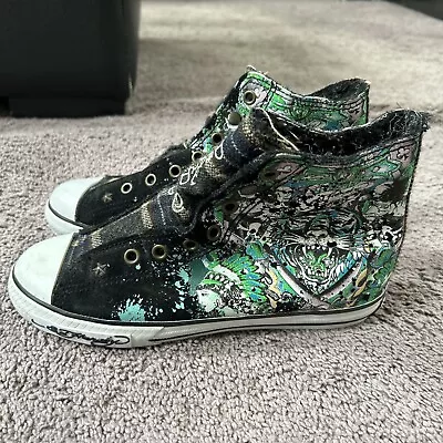 Ed Hardy High Top Sneakers Size 6  • $39.99