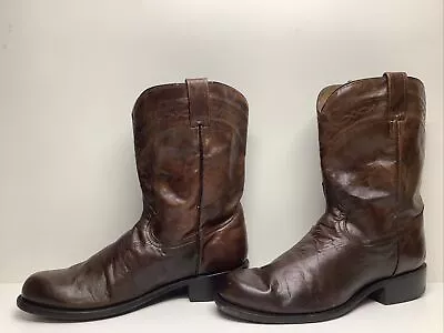 Mens Corral Cowboy Western Roper Handcrafted Brown Boots Size 12 Ee • $69.99