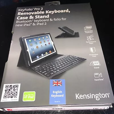 Kensington Keyfolio Pro 2 Case For Ipad 2 3 4 Inc BT Keyboard New Cheapest • £9.99