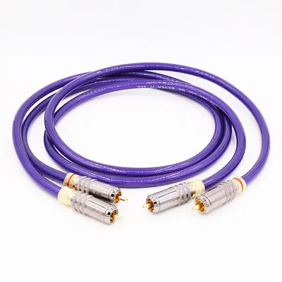 1.5m VDH Interconnects Cable With Hifi Audio 0150 RCA Plugs Cable Pair • $40.50