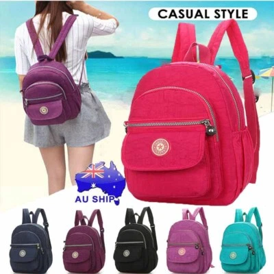 $10.39 • Buy Travel Small Backpack Shoulder Handbag Women Nylon Waterproof Rucksack CasualBag