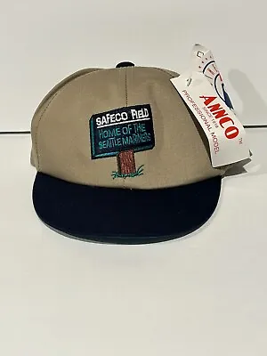 Vintage Seattle Mariners Annco Safeco Field New Born Baby Hat Cap • $15