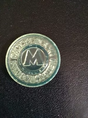 Russia Moscow  Metro Subway Token Green Plastic • $4