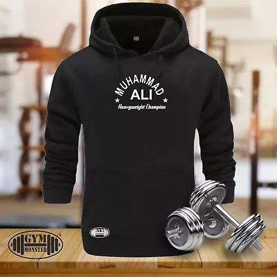 Muhammad Ali Hoodie Gym Clothing Bodybuilding Training Workout Boxing MMA Top • $26.52