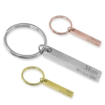 Personalised Birthday Xmas Keyring Present Gift For Her Him Mum Dad Daddy Auntie • £8.30