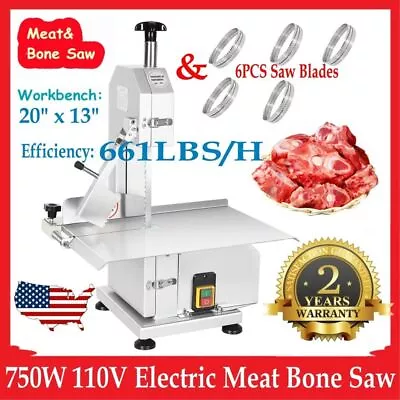 Commercial Electric Meat Bone Saw Machine Band Saws Frozen Meat Cutter Butcher • $404.99