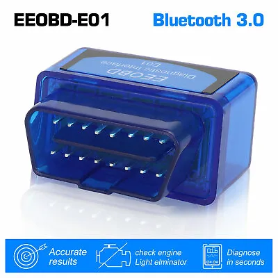 Bluetooth V3.0 ELM327 OBD2 For Android Torque Code Reader Scanner Car Diagnostic • $8.98