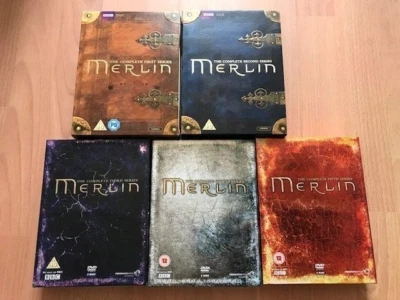 £24.99 • Buy Merlin Season Seasons 1-5 DVD Boxsets - Very Good Condition