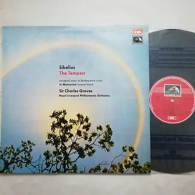 EMI LP ASD 2961 TAS LIST: Sibelius - The Tempest / Groves / RLPO • £15