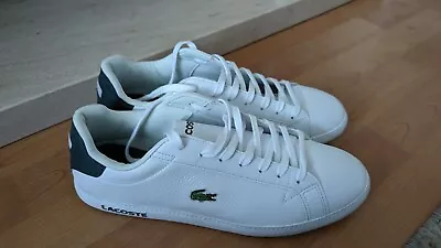 £79.99 • Buy Lacoste Graduate LCR3 118 1 Trainers In White Leather UK 10 - WORN ONCE