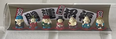 7 Lucky Gods Japanese Figurines Glass Tube Missing Cork Good Luck Good Fortune • $16.99