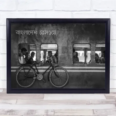 Street Bangladesh Cycle Bicycle Windows Railway Train Wall Art Print • $12.42