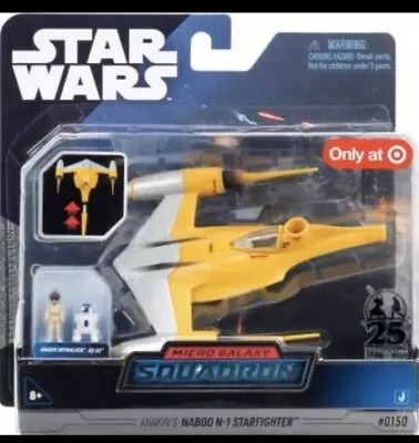 Star Wars PHANTOM MENACE N-1 Naboo Star Fighter Micro Galaxy Squadron 🔥🔥 • $24.99