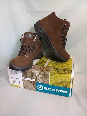 Ladies Scarpa Cyrus Brown Gore-Tex Walking Boots - Size 5.5 - Worn Once/Twice • £80