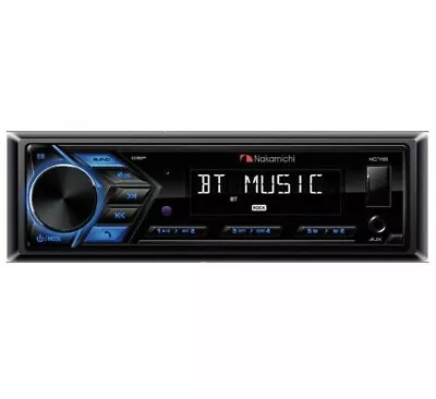 NAKAMICHI NQ711B 1-DIN Bluetooth USB AUX Radio Car Stereo Digital Media Receiver • $79.99