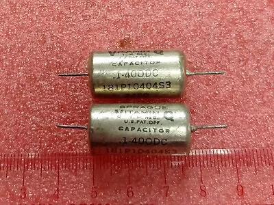 2 Pieces SPRAGUE VITAMIN Q Capacitor 0.1uF 400V • $39.99