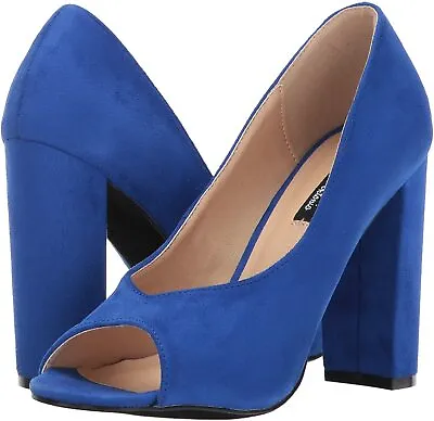 Michael Antonio Womens Haver Peep Toe Dress Pump Heels • $24.99