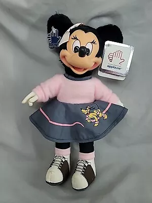 Vintage Applause Disney Minnie Mouse Sock Hop Plush Doll • $10.49