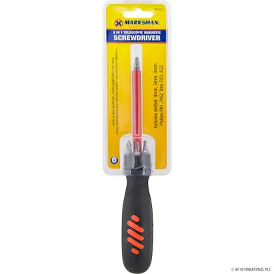 8-in-1 Screwdriver Magnetic Telescopic Pick Up Tool Multi Head Phillips Torx Bit • £4.99