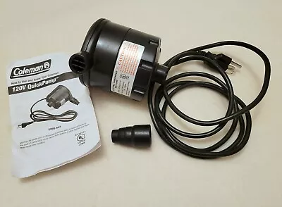 Coleman 120V Electric Handheld Air Pump HY-AL001-D With Adapter & Instructions • $8