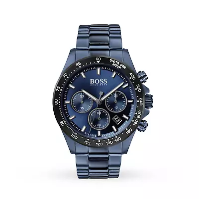 £89.99 • Buy New Genuine Hugo Boss 1513758 Hero Sport Lux Blue Ion Plated Mens Watch