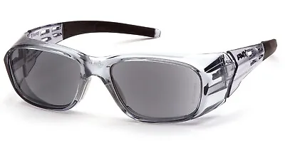 GRAY SUNGLASSES FULL READERS Magnifying Reading Protective Safety Glasses Z87+ • $11.75