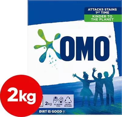 OMO Active Clean Front And Top Loader Laundry Detergent Powder 2kg • $53