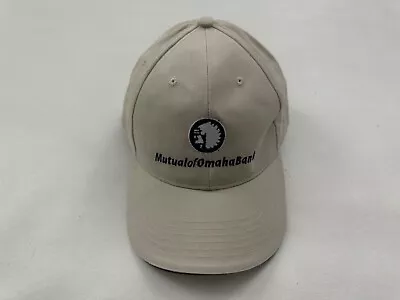 Mutual Of Omaha Bank 2011 Beige Graphic Adjustable Baseball Cap Hat One Size • $14.99