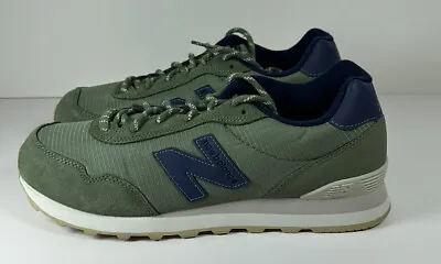 NEW BALANCE Classics 515SN3 Sage Green & Navy Blue Running Shoes Sz 10.5 New • $112.99