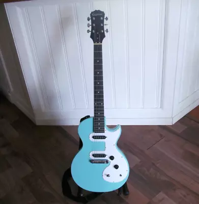 Epiphone Les Paul SL Melody Maker Electric Guitar Turquoise Baby Blue W/ Strap • $289.97