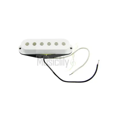 Musiclily 52mm Single Coil Bridge Pickup For Fender Strat Style Guitar White New • $18.32