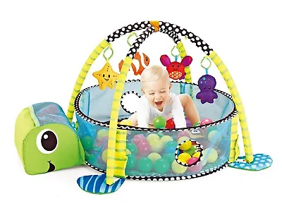 £27.99 • Buy Baby Gym 3 In 1 Activity Play Floor Mat Ball Pit & Toys Babies Playmat
