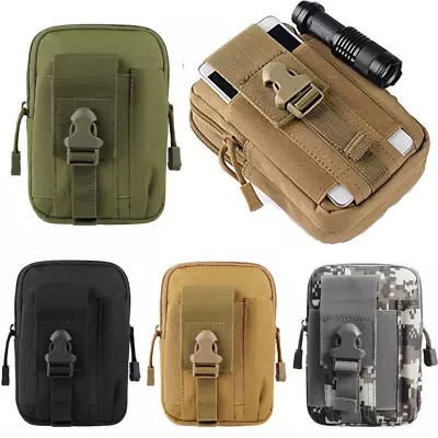 Army Tactical Holster Military Molle Waist Belt Bag Wallet Cell Phone Pouch Case • $9.99