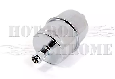 Chrome Steel Disposable Fuel Filter 3/8  Inlet & Outlet With Paper Element • $8.95