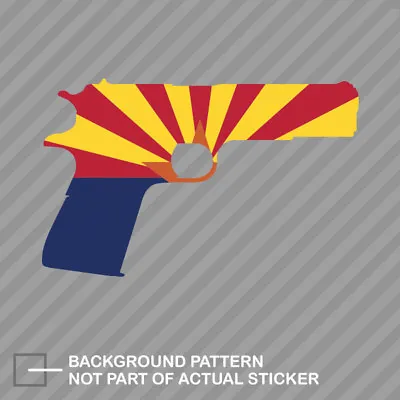 Arizona Flag 1911 Sticker Decal Vinyl AZ 2a Gun Rights Molon Labe Pro • $4.99