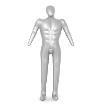 Full Body Man Male Whole W/ Arm Inflatable Mannequin Dummy Torso Fashion Model • $26.37