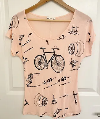 The Clas-sic Light Pink Bicycle Short Sleeve Top Blush Small • $14
