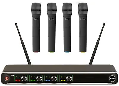 Chord NU4-H Quad UHF Wireless Microphone System  4 X Handheld Mics • £297.92