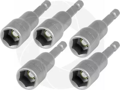 5pcs 1/4 Hex 12mm 65mm Magnetized Metric Socket Magnetic Nut Bolt Screw Drivers • $10.99