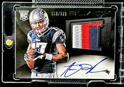 💎 Aaron Dobson 2013 Panini Black Rookie Patch Auto Sp Cnb Rc /299 Patriots • $11.99