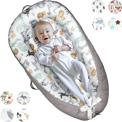 Yoocaa Baby Nest Baby Nest Pod For Newborn (0-12 Months) Animal Print • £39.99