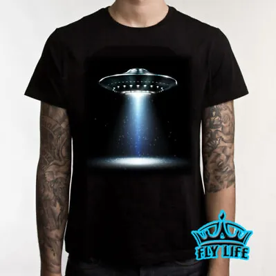 Amazing 3D UFO Alien Space Ship Flying Object Shirt Men's T-shirt Gift Tee B4 • $19.99