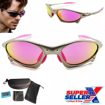 $37.78 • Buy Metal-X Penny Cyclops Sunglasses Polarized Rose Iridium UV400 Lenses - USA