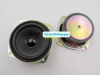 1pcs 3 Inch 78mm 4Ω 20W Full-range Speaker Loudspeaker 4ohm Mini Stereo Audio • $11.30