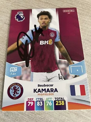 Match Attax 2023-24 Boubacar Kamara Aston Villa Signed • £2.99