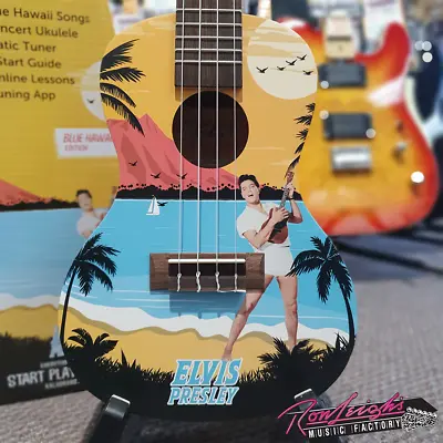 $179 • Buy Kala Learn To Play Starter Kit Elvis Blue Hawaii Concert Ukulele W/ Accessories