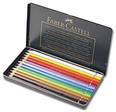 Faber-Castell Polychromos Pencils Tin Set Of 12 - Assorted Colors • $29.39