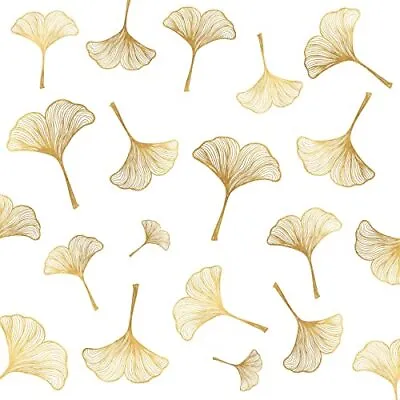  Wall DecalsWall Decals Peel And StickModern Leaf Wall Stickers Living Gold • $22.69